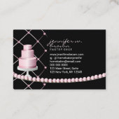 Zuhause Bakers Hochzeit Kuchen Party Konditorei Visitenkarte (Rückseite)