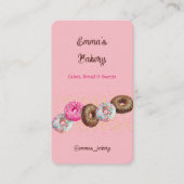 Zuhause Bakery Donuts Visitenkarte (Vorderseite)