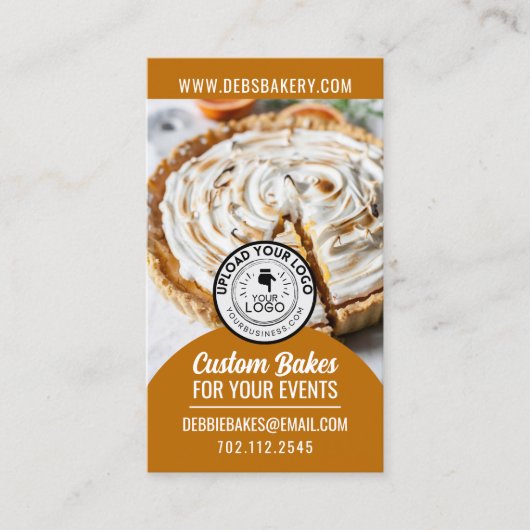 Zuhause Bakery Foto Visitenkarte (Vorderseite)