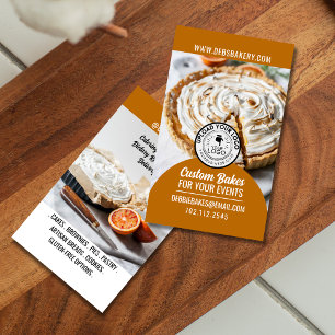 Zuhause Bakery Foto Visitenkarte