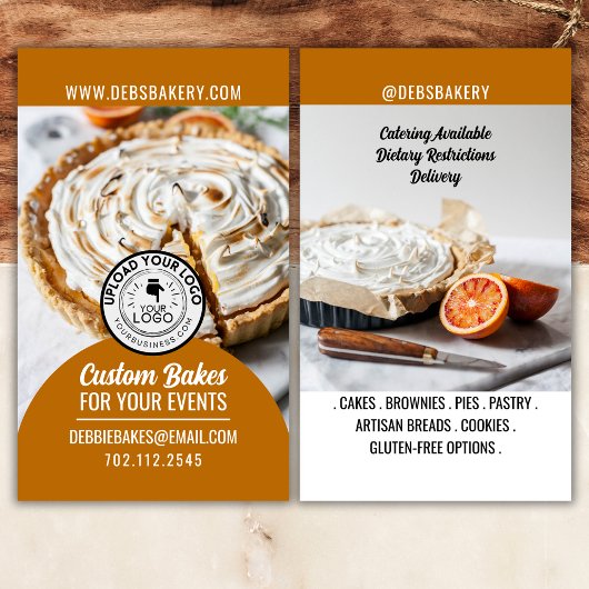 Zuhause Bakery Foto Visitenkarte