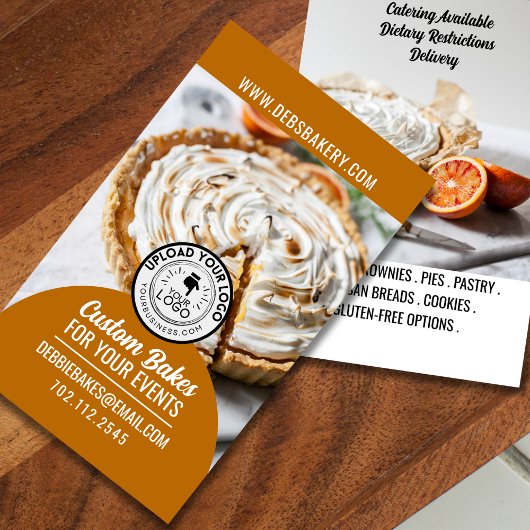 Zuhause Bakery Foto Visitenkarte