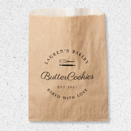 Zuhause Bakery-Logo-Cookie-Taschen im klassischen  Geschenktütchen