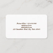 Zuhause Bakery Visitenkarte (Rückseite)