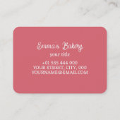 Zuhause Bakery Visitenkarte (Rückseite)