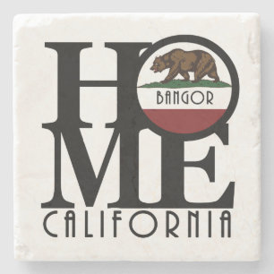 ZUHAUSE Bangor California Steinuntersetzer