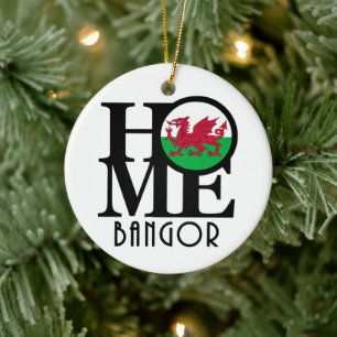 ZUHAUSE Bangor Wales Keramik Ornament