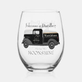 Zuhause Bar Fun Moonshine Stemless Weinglas Ohne Stiel (Rückseite)