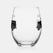 Zuhause Bar Fun Moonshine Stemless Weinglas Ohne Stiel (Links)