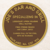 Zuhause Bar Funny Untersetzer (Vorderseite)