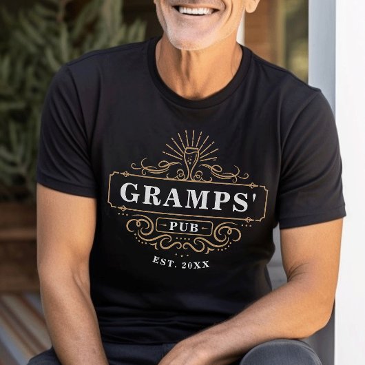 Zuhause-Bar-Jahr für benutzerdefinierte Gramps'Pub T-Shirt