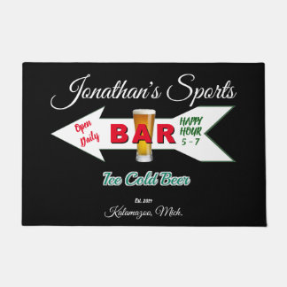 Zuhause Bar Tavern Man Höhle Cold Beer Man Höhle Fußmatte