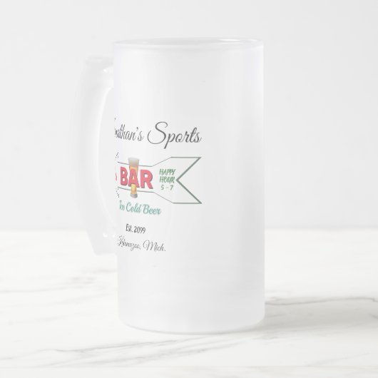 Zuhause Bar Tavern Pub Man Cave Cold Beer Mattglas Bierglas (Vorderseite Links)