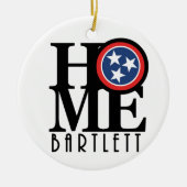 ZUHAUSE Bartlett Tennessee Keramik Ornament (Vorne)
