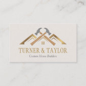 Zuhause Bau-Sanierungsunternehmer Visitenkarte (Vorderseite)