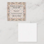 Zuhause-Baustellendienste Quadratische Visitenkarte (Vorne/Hinten)