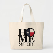 ZUHAUSE Bay City Texas Jumbo Stoffbeutel (Vorne)