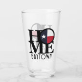 ZUHAUSE Baytown Texas Glas (Rückseite)