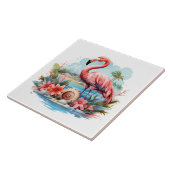 Zuhause Beach Rosa Flamingo Liebhaber des Handwerk Fliese (Seite)