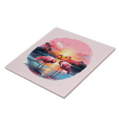 Zuhause Beach Rosa Flamingo Liebhaber des Handwerk Fliese (Seite)