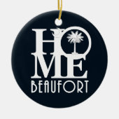 ZUHAUSE Beaufort South Carolina Keramik Ornament (Vorne)