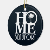ZUHAUSE Beaufort South Carolina Keramik Ornament (Links)