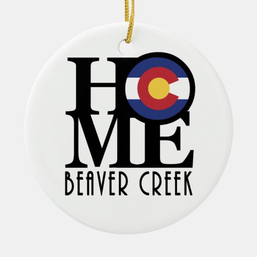ZUHAUSE Beaver Creek CO Keramik Ornament (Vorne)