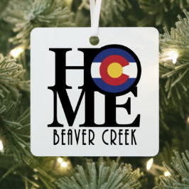 ZUHAUSE Beaver Creek, Colorado Ornament Aus Metall