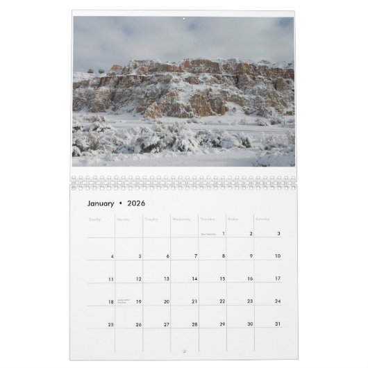Zuhause bedeutet Nevada… Kalender (Jan 2026)