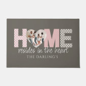 Zuhause befindet sich in der Herzklappe Fußmatte (Vorderseite)