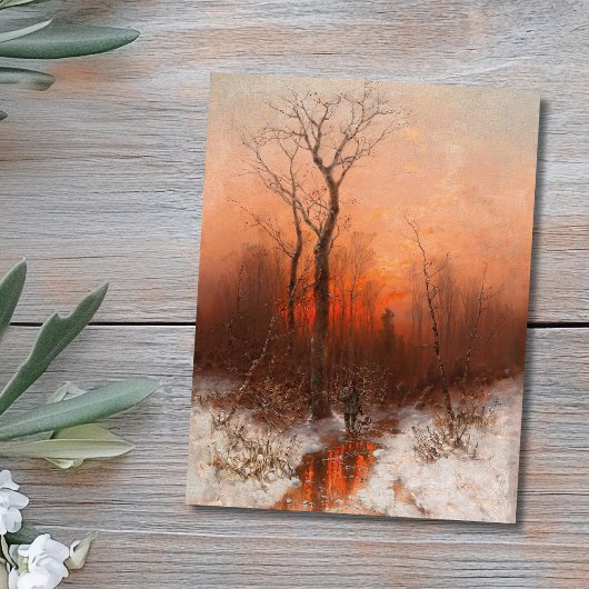 Zuhause bei Sunset - Désiré Thomassin Postkarte