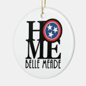 ZUHAUSE Belle Meade Tennessee Keramik Ornament (Links)