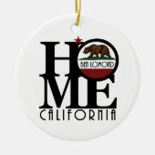 ZUHAUSE Ben Lomond California Keramik Ornament (Vorne)