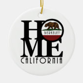 ZUHAUSE Berkeley California Keramik Ornament (Vorne)