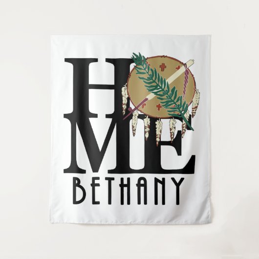 ZUHAUSE Bethany Oklahoma Wandteppich (Vorderseite)