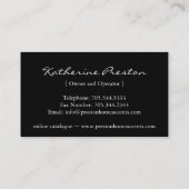 Zuhause betont Geschäfts-Karte Visitenkarte (Rückseite)