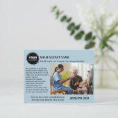 Zuhause-Betreuungsservice für Werbe- oder Marketin Postkarte (Stehend Vorderseite)