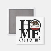 ZUHAUSE Big Pine California Magnet (Vorderseite/Rückseite)