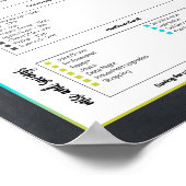 Zuhause Billardübersicht Poster (Ecke)