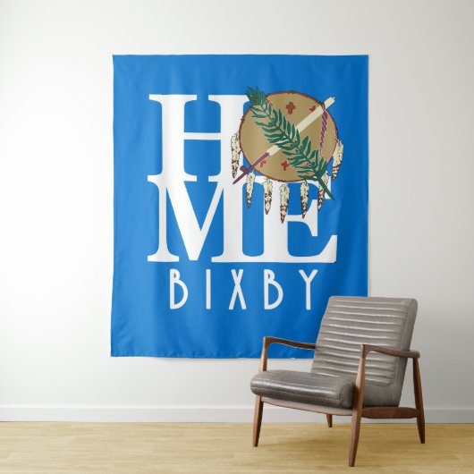 ZUHAUSE Bixby Oklahoma Wandteppich (Beispiel)