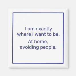 Zuhause (blau) magnet