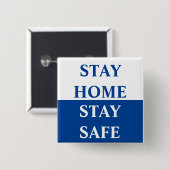 Zuhause Bleibe Button (Vorne & Hinten)