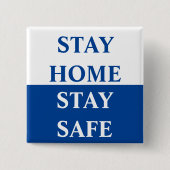 Zuhause Bleibe Button (Vorderseite)