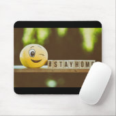 "Zuhause Bleibe" Corona-Virus Mousepad (Mit Mouse)