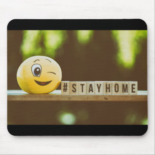 "Zuhause Bleibe" Corona-Virus Mousepad