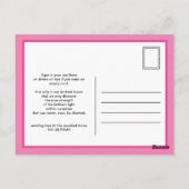 Zuhause bleibe und abgesichert Bleibe Postkarte (Rückseite)