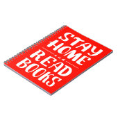 Zuhause bleibe und Bücher lesen (Linke Seite)