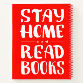 Zuhause bleibe und Bücher lesen (Rückseite)