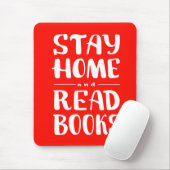 Zuhause bleibe und Bücher lesen Mousepad (Mit Mouse)