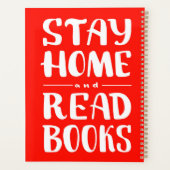 Zuhause bleibe und Bücher lesen Planer (Rückseite)